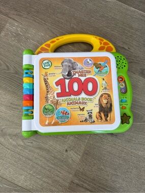 100 Animals Book - Green and Yellow Interactive Kids Toy